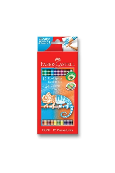 Bicolor Kuru Boya Kalemi 24 Renk ürün görseli 1