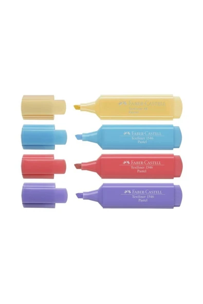 Pastel Fosforlu Kalem 4 'lü Set - Resim 2