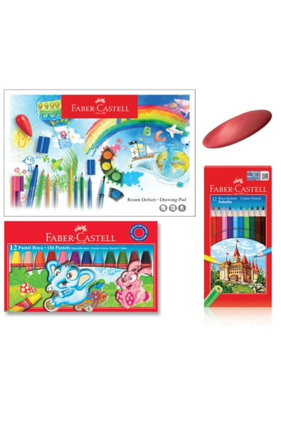 Faber-castell Boyama Seti Kırmızı ürün görseli 1