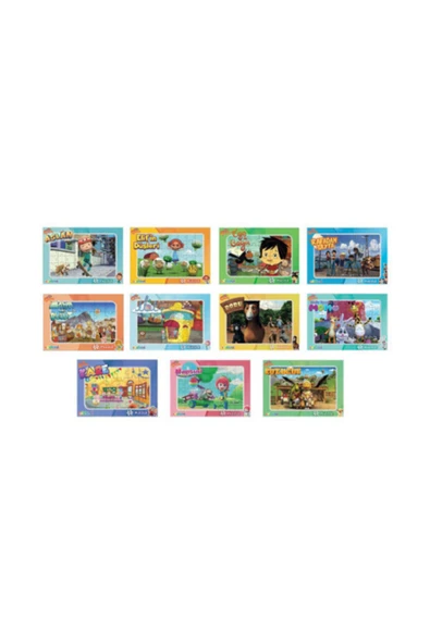 Trt Çocuk 24 Parça 5'li Karışık Eğitici Puzzle ürün görseli 1