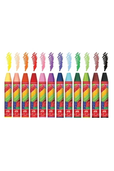 12'li Pastel Boya - Resim 3