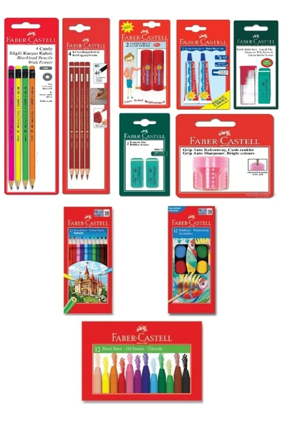Faber-Castell Candy Silgili Back to School Set ürün görseli 1