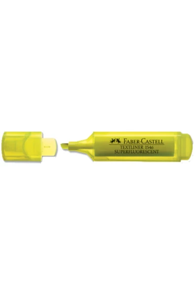 Faber-castell Fosforlu Kalem Sarı 100 Adet ürün görseli 1