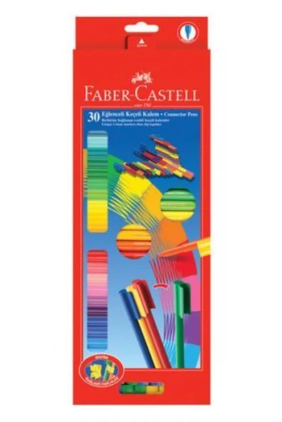 Faber-castell Eglenceli Keçeli Kalem, 30 Lu Poset ürün görseli 1