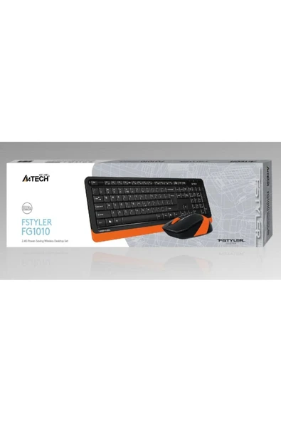 Fg1010 2.4g Turuncu Q Fn-mm Klv Optik Mouse Set ürün görseli 1