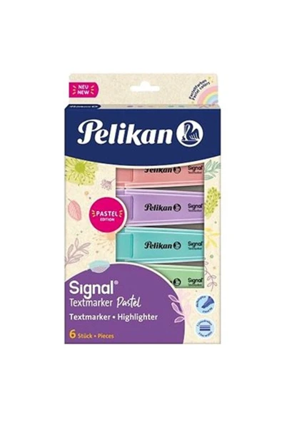 SİGNAL Textmarker 6'lı Pastel Renkler Set ürün görseli 1