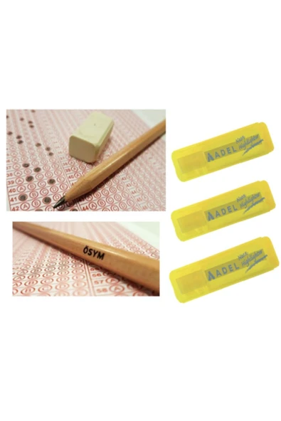 Adel Fosforlu Kalem 3 Adet Sarı Renk Faber-castell Natural Ösym Kurşun Kalemi 30"lu 2,5b ürün görseli 1