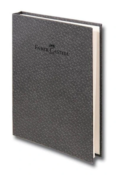 Bambu Seri A5 Sert Kapak Gizli Spiralli 140 Yaprak Çizgili Defter Koyu Gri ürün görseli 1