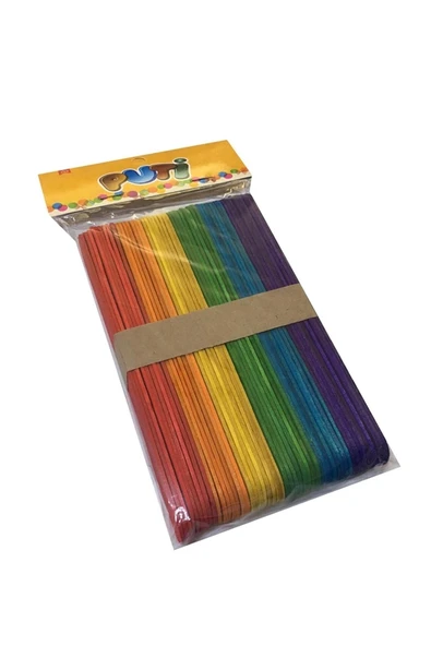 Ahşap Renkli Dil Çubuğu ürün görseli 1