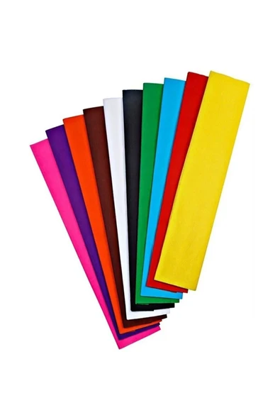 50x200cm Krapon Kağıdı 10 Karışık Renk / 5466 ürün görseli 1