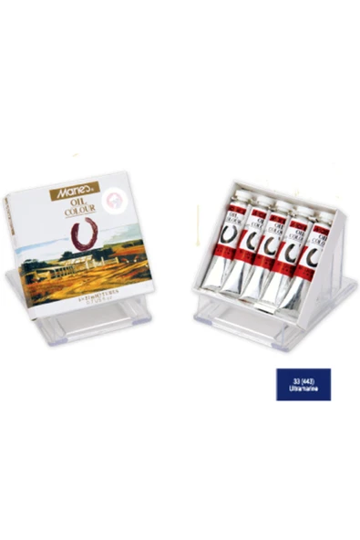 Yağlı Boya 21 ml. 443 Mavi Ultramarine E75-33 5 Li (1 Paket 5 Adet) ürün görseli 1