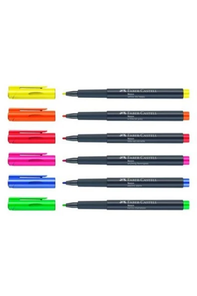 Neon Marker 6'lı Set - Resim 2