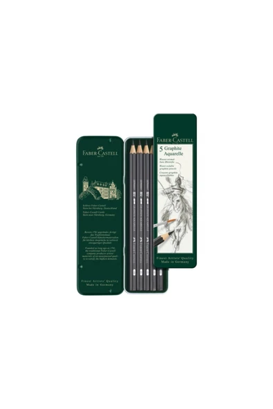 5 Li Metal Kutu (hb,2b,4b,6b,8b) Graphite Aquarelle ürün görseli 1