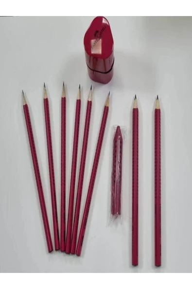 Grip 2001 Kurşun Kalem Bordo Renk Seti ürün görseli 1