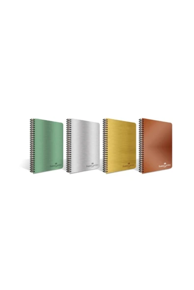Faber-castell Pp Kapak Metalik Defter A4 120 Yaprak Çizgili 1adet ürün görseli 1
