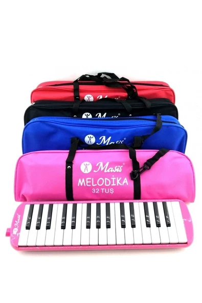 32 Tuşlu Pembe Melodika Msml32 - Resim 2
