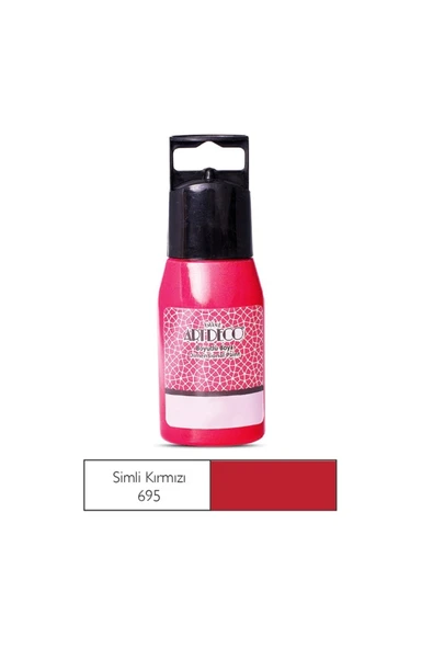 Y-041c-695 Simli Boyutlu Boya 50 ml Kırmızı ürün görseli 1