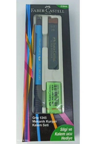 Faber Grip 1345 Sky Blue 0.5mm Kalem-silgi-uç ürün görseli 1