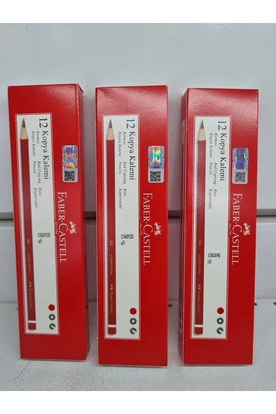 Faber-castell kopya kalemi kırmızı 36 adet ürün görseli 1