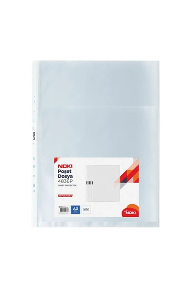 Poşet Dosya Dikey A3 Poşet Dosya (25 Lİ PAKET) ürün görseli 1