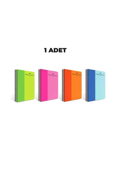 Pp Kpk Bicolor Spiralli 100 Yaprak Kareli Defter ürün görseli 1