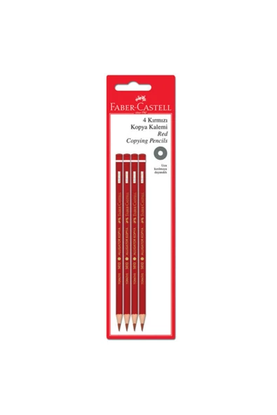 Faber-castell Kopya Kalemi Kırmızı Blisterli 4 Lü 1501410400 ürün görseli 1