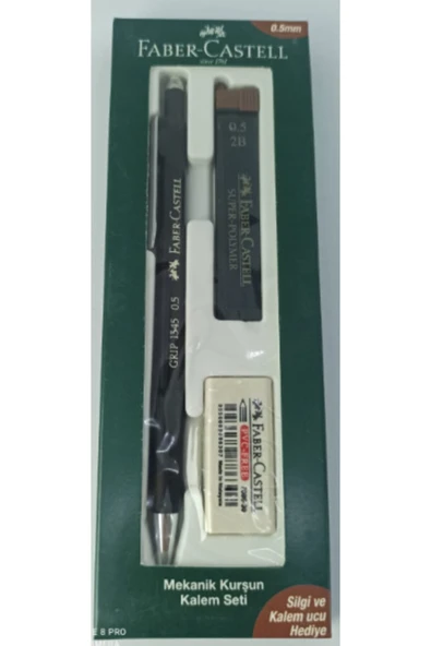 Faber Grip 1345 Siyah 0.5mm Kalem-silgi-uç ürün görseli 1