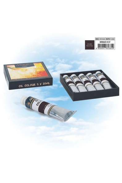 Mrmar0137 Raw Umber E75-85 (688) 21ml Yağlı Boya 5'li ürün görseli 1