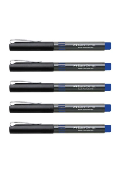 L Needle Point Roller 0.5mm Iğne Uçlu Kalem Mavi ( 5 Adet ) ürün görseli 1