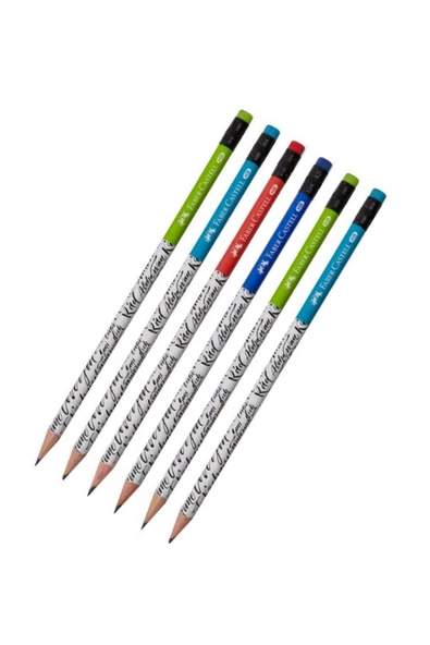 Kurşun Kalem Yuvarlak 6 Adet Caligraphy Kurşun Kalem Hb Kurşun Kalem ürün görseli 1