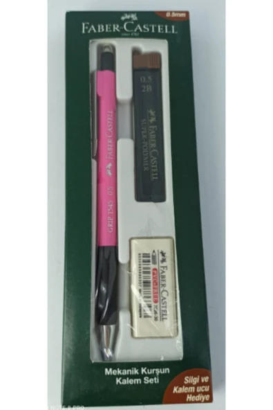 Faber Grip 1345 Pembe 0.5mm Kalem-silgi-uç ürün görseli 1