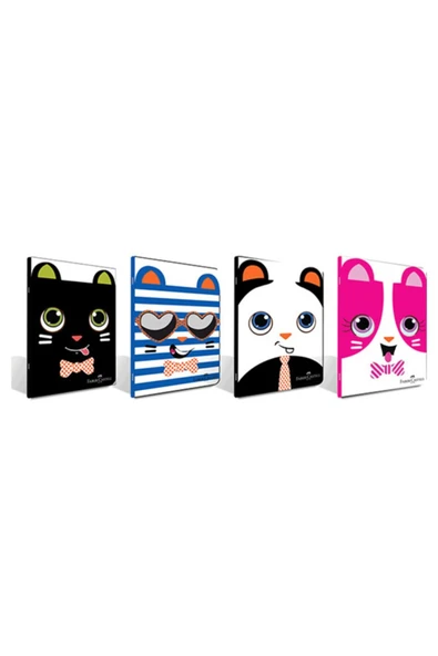 A4 Kaye Dikişli Defter Faces Plastik Kapak Çizgili 80 Yaprak 5075000177 (12 Li Paket) ürün görseli 1