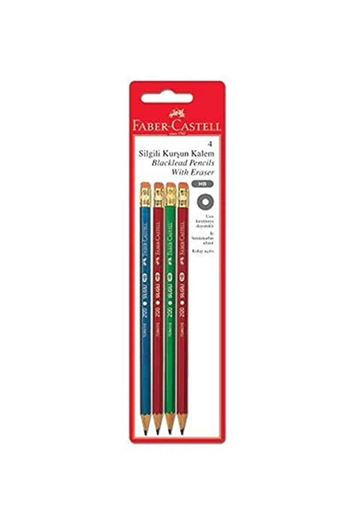Faber-castell 5504212000 Faber- Castell Silgili Kurşun Kalem ürün görseli 1