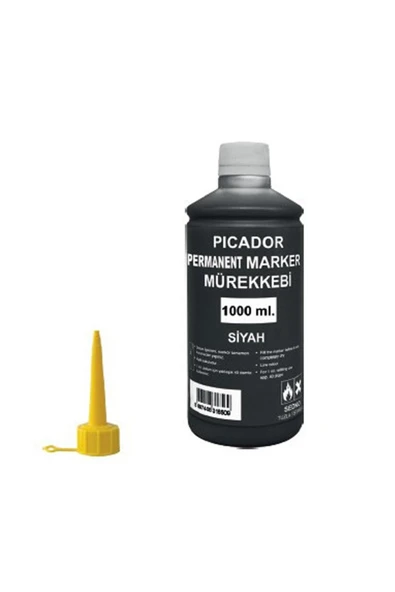 Permanent Mürekkep Siyah 1 Kg ürün görseli 1