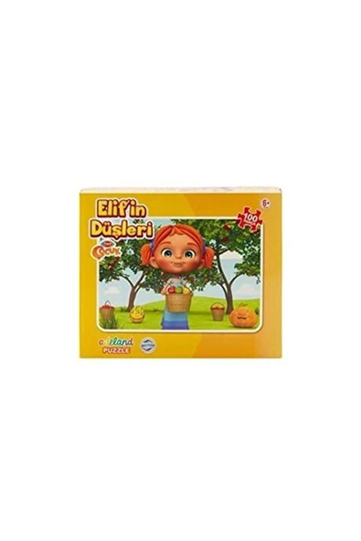 Adeland Trt Çocuk Kutulu Puzzle 100 Parça 34x48 Cm - Elif'in Düşleri ürün görseli 1