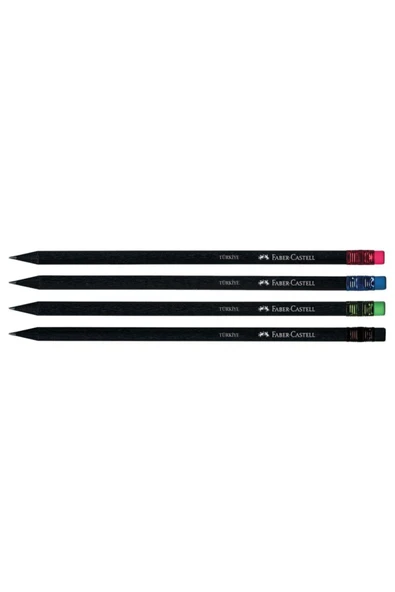 Faber-castell Naturel Silgili Siyah L. Baskısız Kurşun Kalem 72li 8242115816 ürün görseli 1