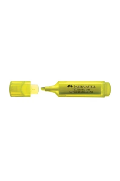 Faber-castell Fosforlu Kalem Şeffaf Gövde 10'lu Sarı ürün görseli 1
