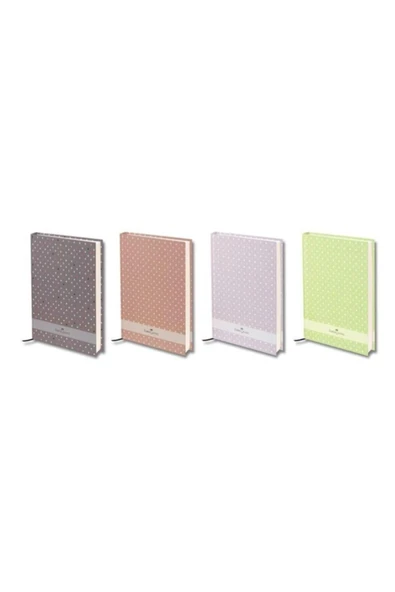 Faber-castell - Puantiyeli Sert Kapak Çizgili Defter A5 120yp. (400601) ürün görseli 1