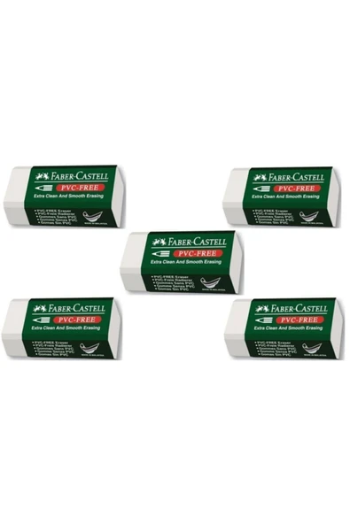 Pvc Free No:30 Küçük Boy Beyaz Silgi 5 Li ürün görseli 1