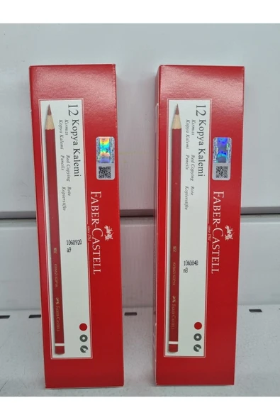 Faber-castell kopya kalemi kırmızı 24 adet ürün görseli 1