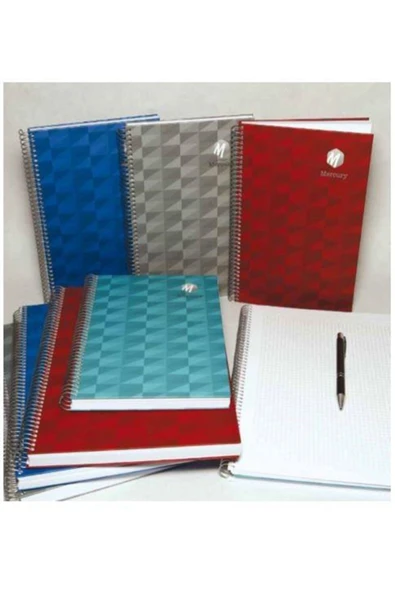 Mercury Sert Kapak Defter Düz 140 Yaprak 70 Gram ( 17*24 Cm ) ürün görseli 1