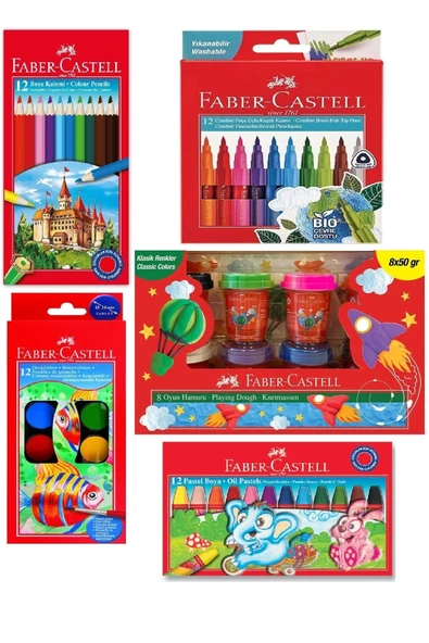 Faber-Castell Bio Çevre Dostu Boyama Seti KarmaOfis ürün görseli 1