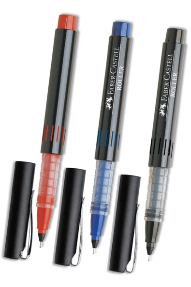 3 Renk(KIRMIZI, MAVİ, SİYAH) Iğne Uçlu 0,5 Roller Kalem Yeni Nesil/üretim Üçgen Ergonomik Tutuş ürün görseli 1