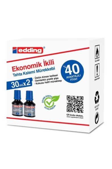 Bt30 Tahta Kalem Mürekkebi Damlalıklı Ekonomik 30 ml Mavi (2 Li Paket) ürün görseli 1