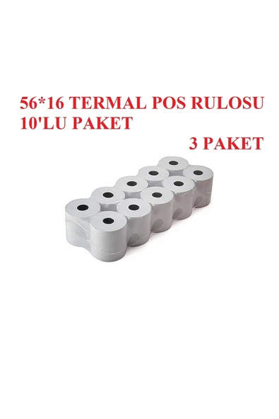56*16 Termal Pos Rulosu 30 Adet ürün görseli 1