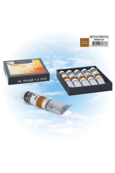 Mrmar0133 Yellow Ochre E75-29 (676) 21ml Yağlı Boya 5'li ürün görseli 1