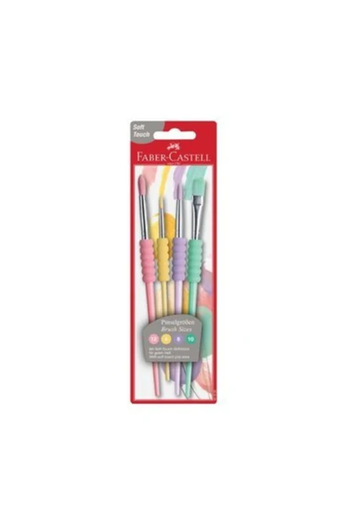 Soft Touch 4'lü Fırça Seti Pastel Tonlar ürün görseli 1