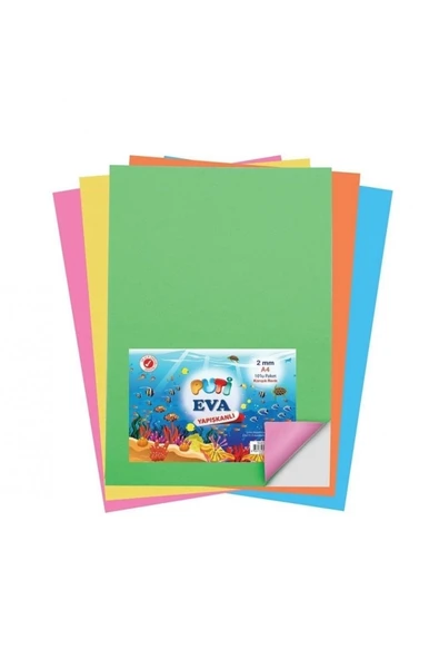 A4 Eva Yapışkanlı 10 Renk Karışık ürün görseli 1