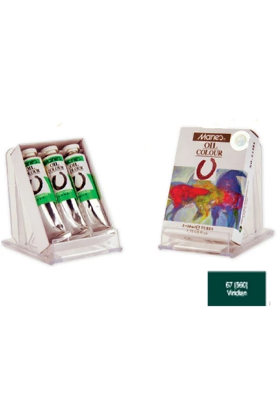 Yağlı Boya 50 ml. 560 Viridian E1384-67 3 Lü (1 Paket 3 Adet) ürün görseli 1