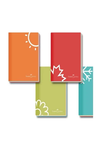 Faber Karton Kapak Dik A5 Seasonss 4Lü Set 5000083 / ürün görseli 1